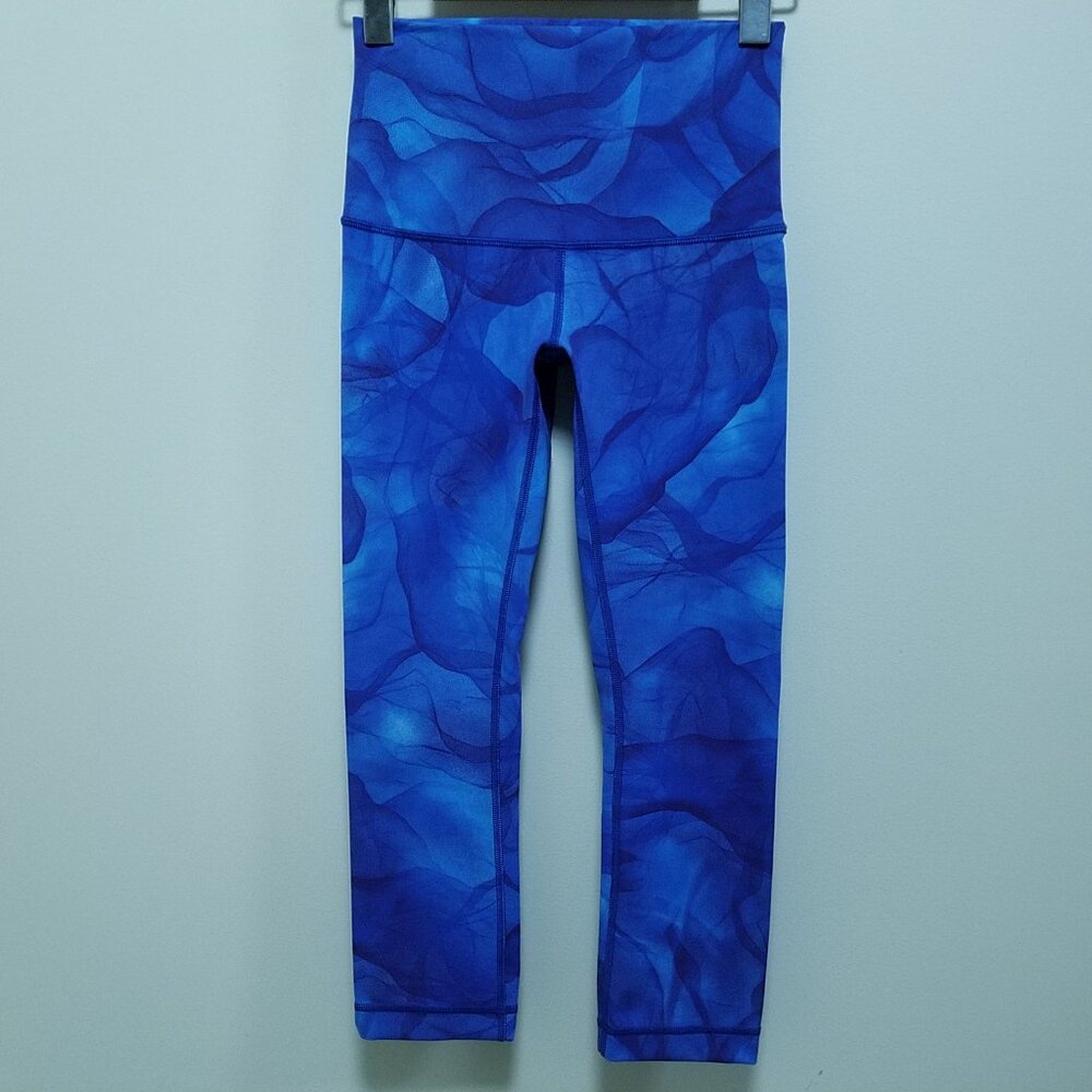 Lululemon Wunder Under Crop Hi-Rise Midnight Tulle Multi Leggings Size 4 XS